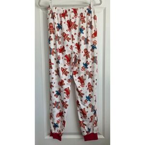 PatPat Christmas Gingerbread Pajama Lounge Jogger Pants Women Sz Medium‎ Holiday